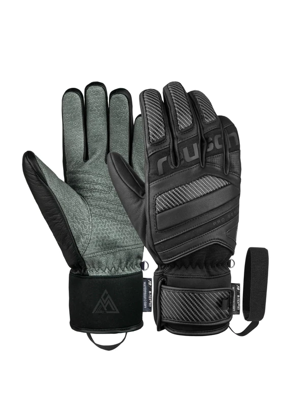 Reusch Marco Adult Finger Gloves, Black, Extra Warm, Windproof, Extra Breathable