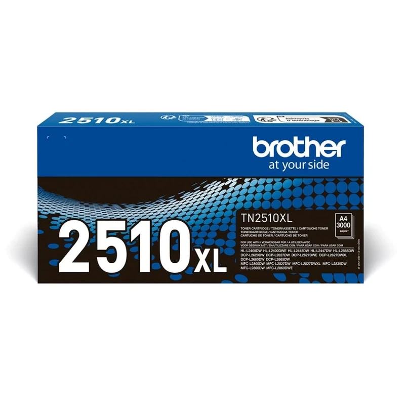 Brother TN-2510XL Toner Cartridge, Black, Single Pack, High Yield, Includes 1 x Toner Cartridge, Genuine Supplies