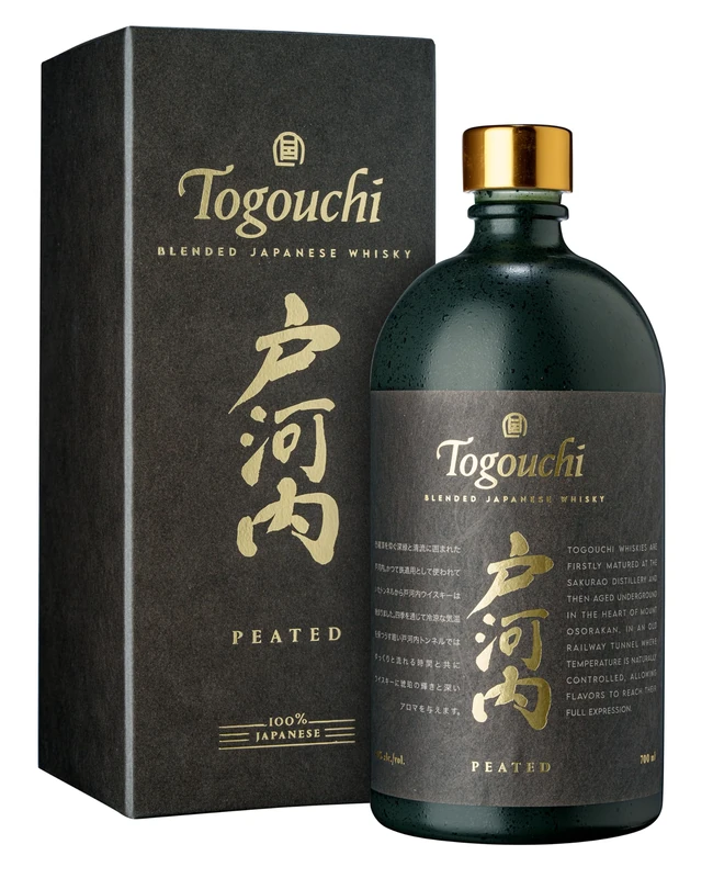 Togouchi Peated Japanese Whisky, 40% vol, 70cl gift box
