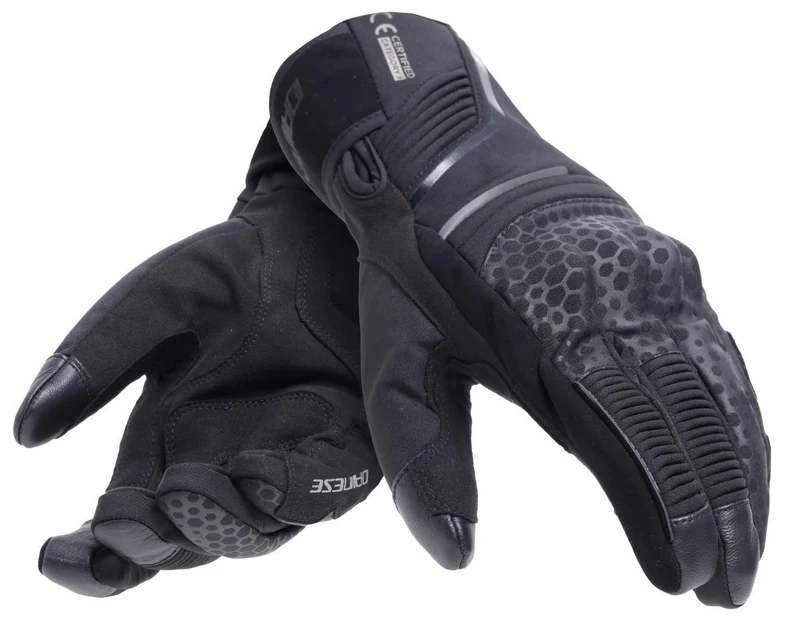 Dainese - Tempest 2 D-Dry® Long Gloves, Winter Motorcycle Gloves, Touring, Waterproof, Touchscreen, Men, Black, XS