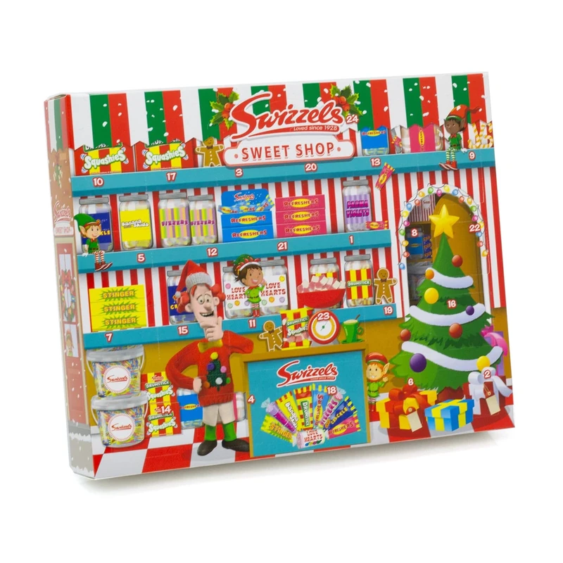 Swizzels Christmas Advent Calendar | Retro Sweets Advent Calendar for Kids Adults | Sweet Shop Advent Calendar