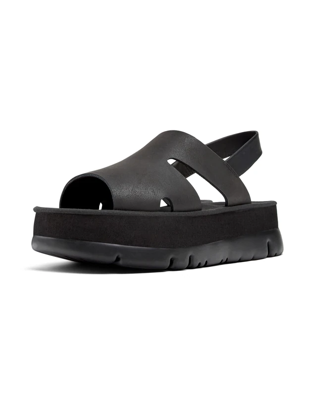 Camper Women's Oruga Up K200848 Sandal, Black 012, 6 UK