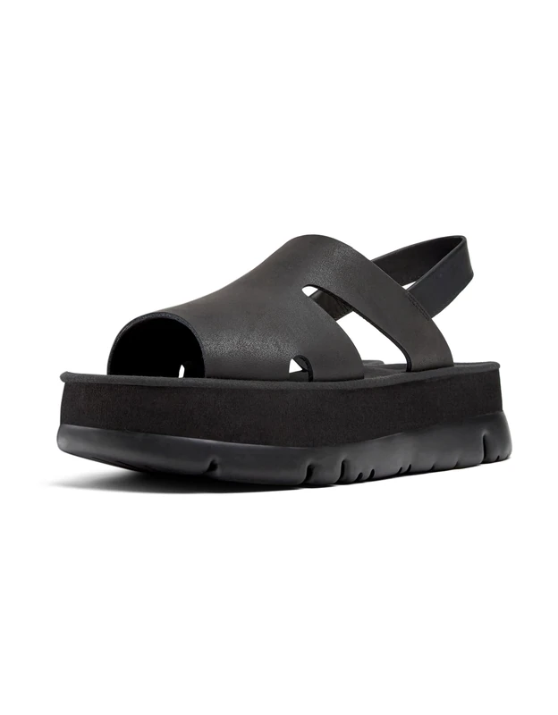 Camper Women's Oruga Up K200848 Sandal, Black 012, 7 UK