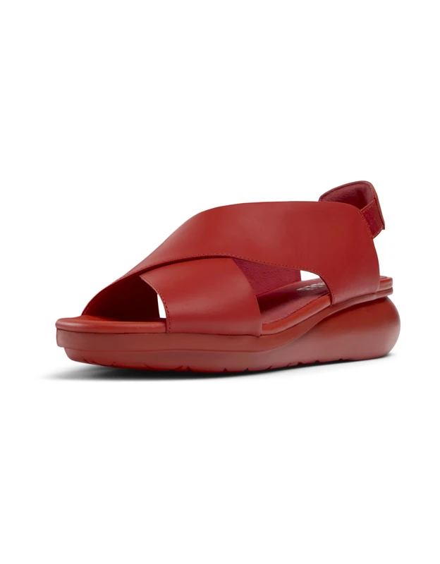 Camper Women's Balloon Sandals, Red 068, 5 UK