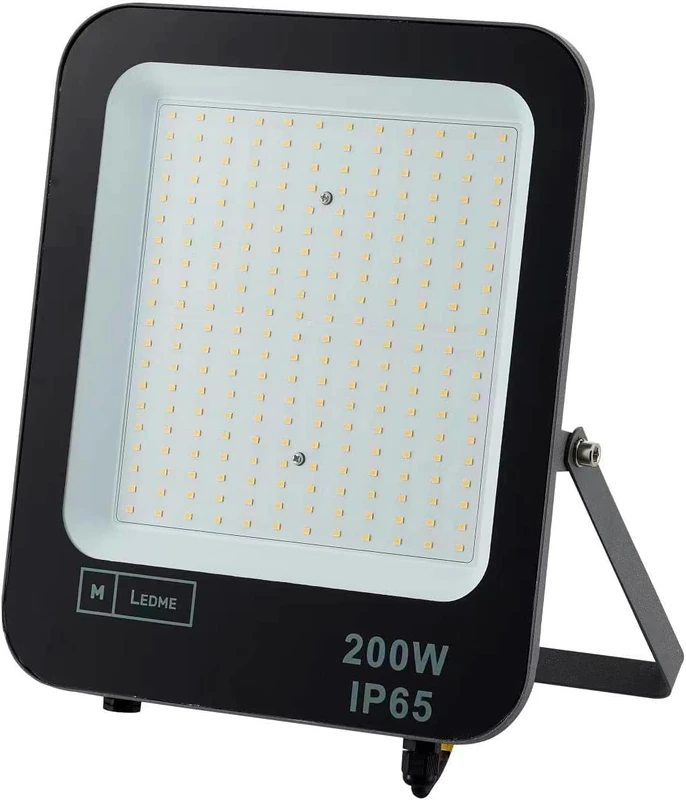 M Ledme - Napoli 200W LED Spotlight, 24,000 Lumen, IP65 Dimmable, Warm Light Colour (3000K), Outdoor Lighting, Use for Garden, Patios, Parking, Hotel, Ships etc.