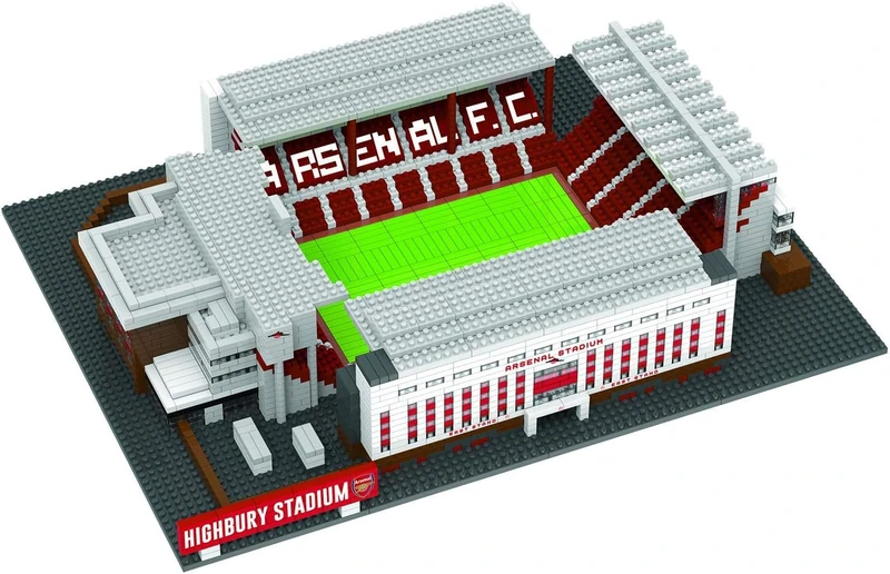 FOCO Officially Licensed Arsenal FC 3D BRXLZ Bricks Highbury Football Stadium Toy Model Construction
