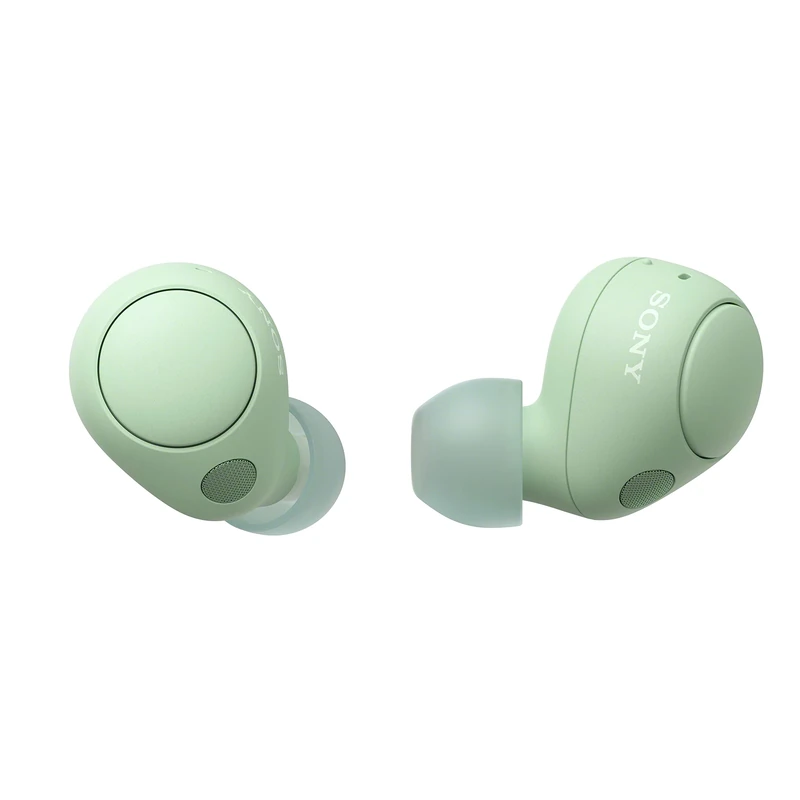 Sony WF-C700N Wireless, Bluetooth, Noise Cancelling Earbuds (Small, Lightweight Earbuds with Multi-Point Connection, IPX4 rating, up to 20 HR battery, Quick Charge, iOS & Android) Sage Green (Renewed)