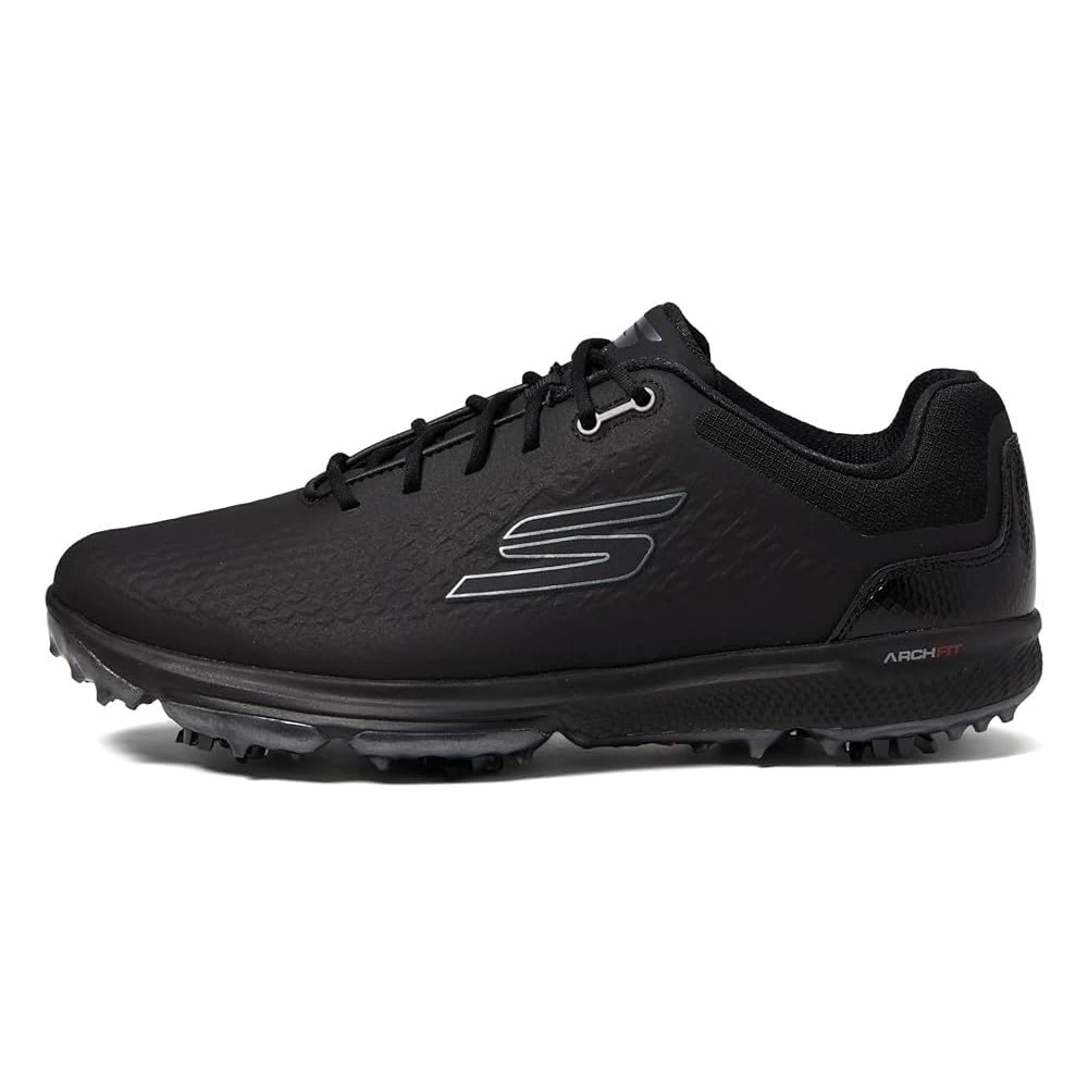 Skechers Men's Pro 6 Waterproof Golf Shoe Sneaker, Black, 6.5 UK