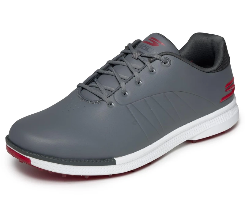 Skechers Men's GO Golf Tempo GF Sneaker, Gray Red/Gray, 9 UK