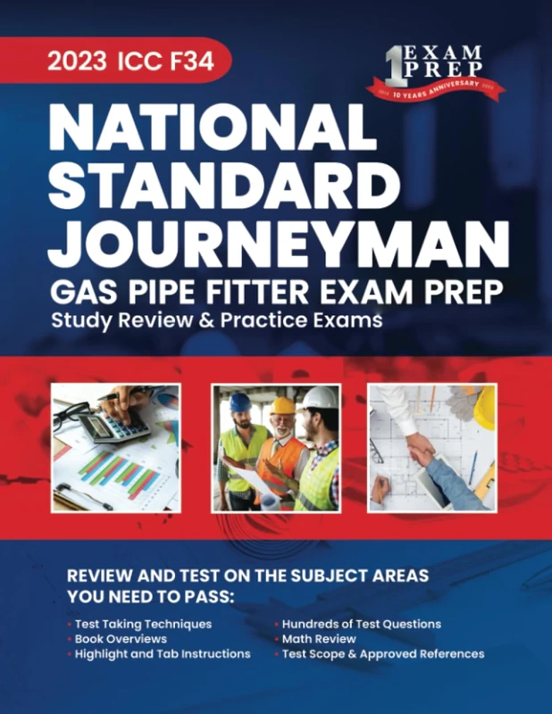 2023 ICC F34 National Standard Journeyman Gas Pipe Fitter Prep: 2023 Study Review & Practice Exams