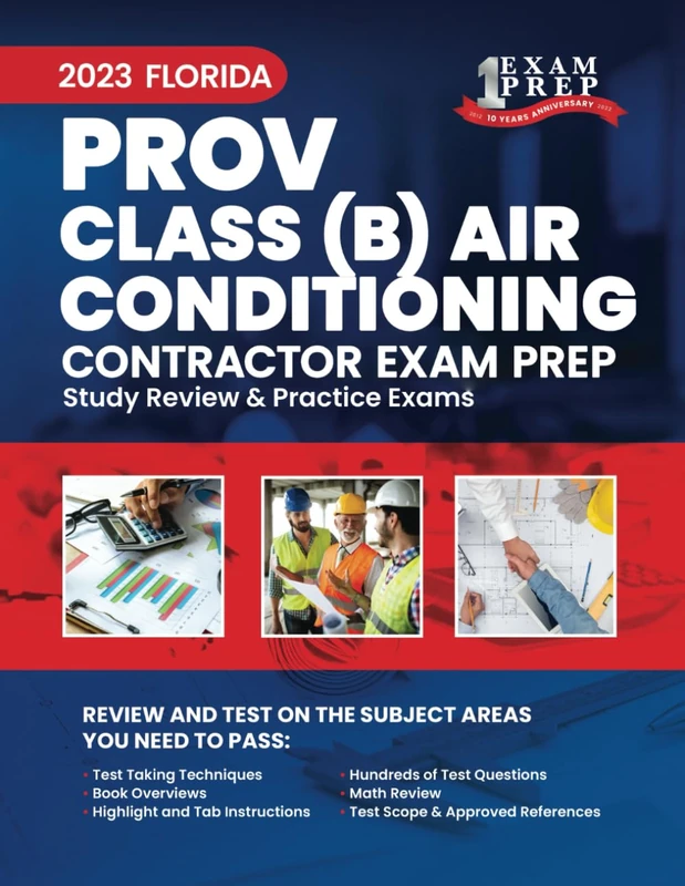 2023 Florida County PROV Class B Air Conditioning Contractor Exam Prep: 2023 Study Review & Practice Exams