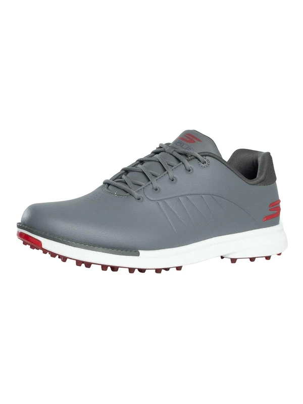 Skechers Men's GO Golf Tempo GF Sneaker, Gray Red/Gray, 10 UK