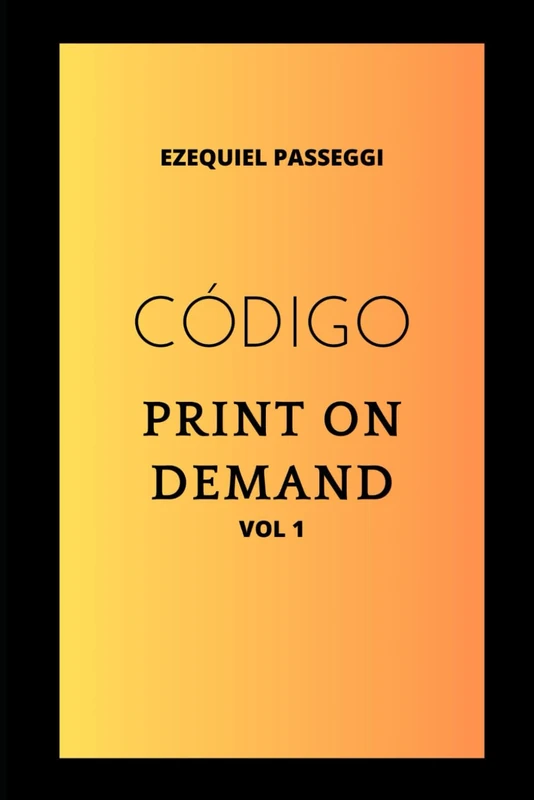 CÓDIGO PRINT ON DEMAND: VOL 1