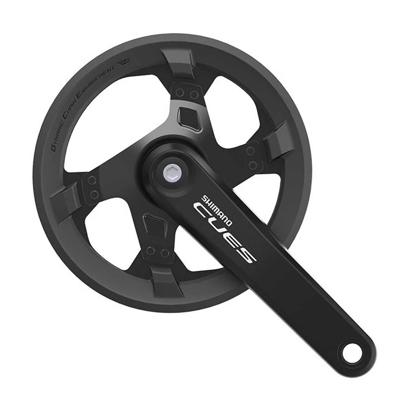 SHIMANO CUES FRONT CHAINWHEEL FC-U4000-1 WITH CHAIN GUARD, CRANK LENGTH 6.7 inches (170 mm), 40T, 9/10/11S, EFCU40001CB0C
