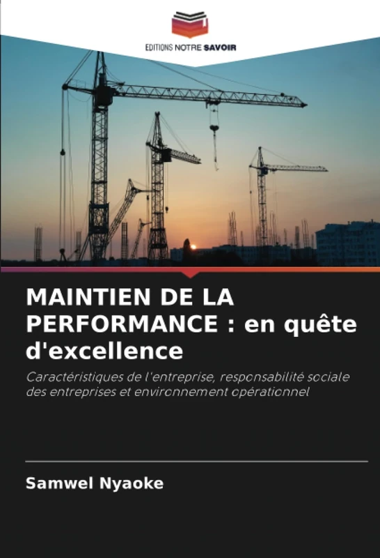 MAINTIEN DE LA PERFORMANCE : en quête d'excellence: Caractéristiques de l'entreprise, responsabilité sociale des entreprises et environnement opérationnel
