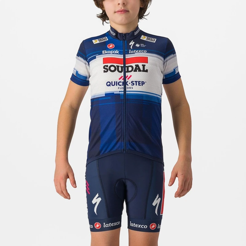 CASTELLI 4233128 KID JERSEY Boy's Sweatshirt DARK BLUE/WHITE 8A
