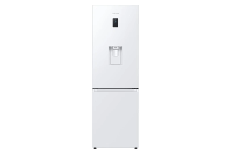 Samsung 4 Series Frost Free Classic Fridge Freezer, with Non Plumbed Water Dispenser, Wine Shelf and Big Door Bins, SpaceMax and All Around Cooling Technologies, White, RB34C652DWW/EU