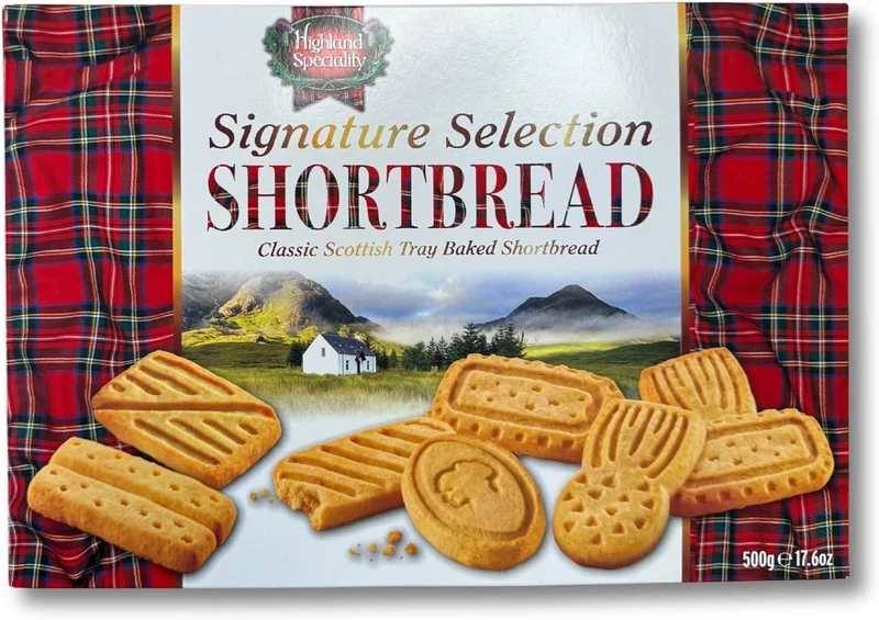 Highland Speciality Signature Shortbread Selection 500g – Luxury Scottish Shortbread Biscuit Gift