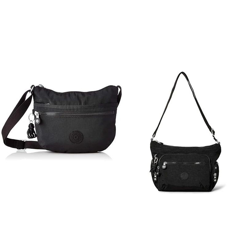 Kipling Women's ARTO S & Gabbie S Crossbody, Black, 21x25x3 cm & 22x29x16.5 cm