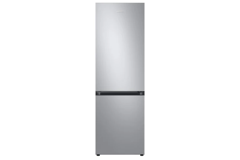 Samsung 4 Series Frost Free Classic Fridge Freezer, Features a Big Door Bin and a Wine Shelf, With All Around Cooling & SpaceMax Technology, Silver, RB34C600ESA/EU