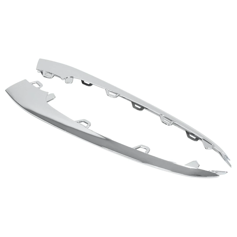 ApplianPar Front Bumper Lip Trim Chrome for Mercedes-Benz S350, S450, S560 (2018-2020) - Pair - Image 1