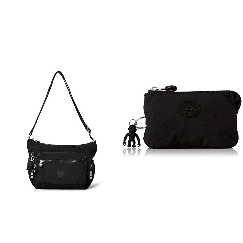Kipling Women's Gabbie S Crossbody, Black Noir, One Size Women's Creativity S Pouches/Cases, Black Noir, One Size