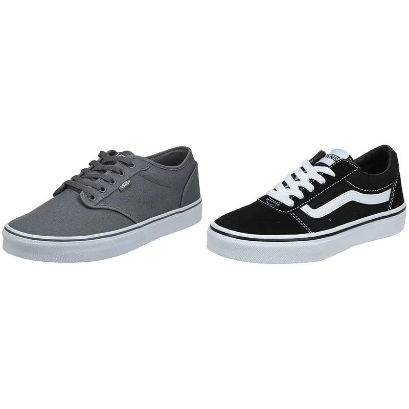 Vans Men's Ward Suede/Canvas Trainers, Suede Canvas 8.5 UK Mn Atwood Sneaker, Pewter