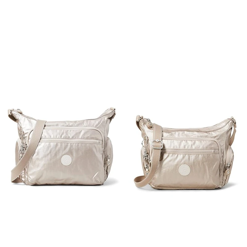 Kipling Women's Gabbie Shoulder Bag, Silver (Metallic Glow), One Size UK Women's Gabbie S Crossbody, Silver (Metallic Glow), One Size