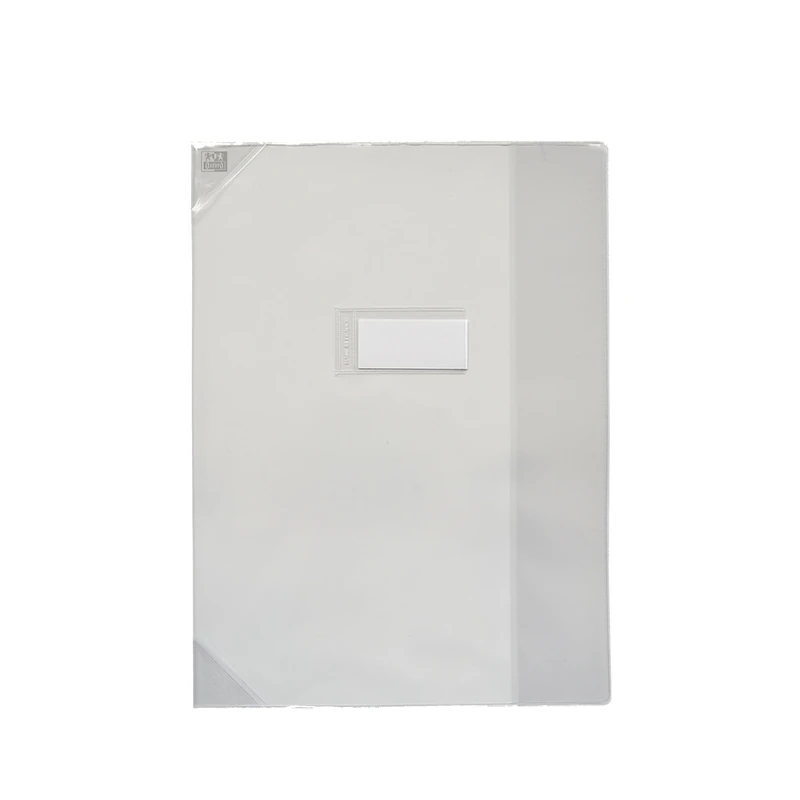 OXFORD Pack of 50 A4 Notebooks with Flap Strong Line PVC Translucent 15/100th Colourless