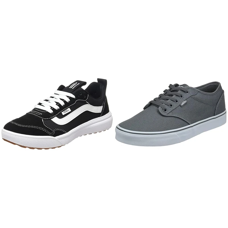 Vans Men's Mn Atwood Sneaker, Canvas Pewter 9 UK Range Exp Suede