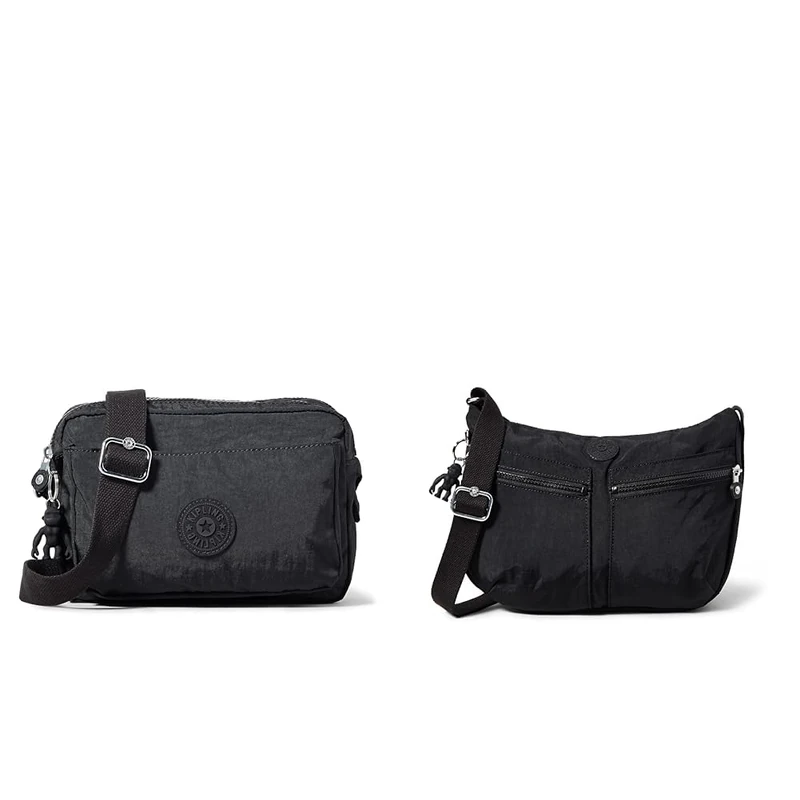 Kipling Women's Abanu M Hobo Handbag, Black, 24x17x9 cm