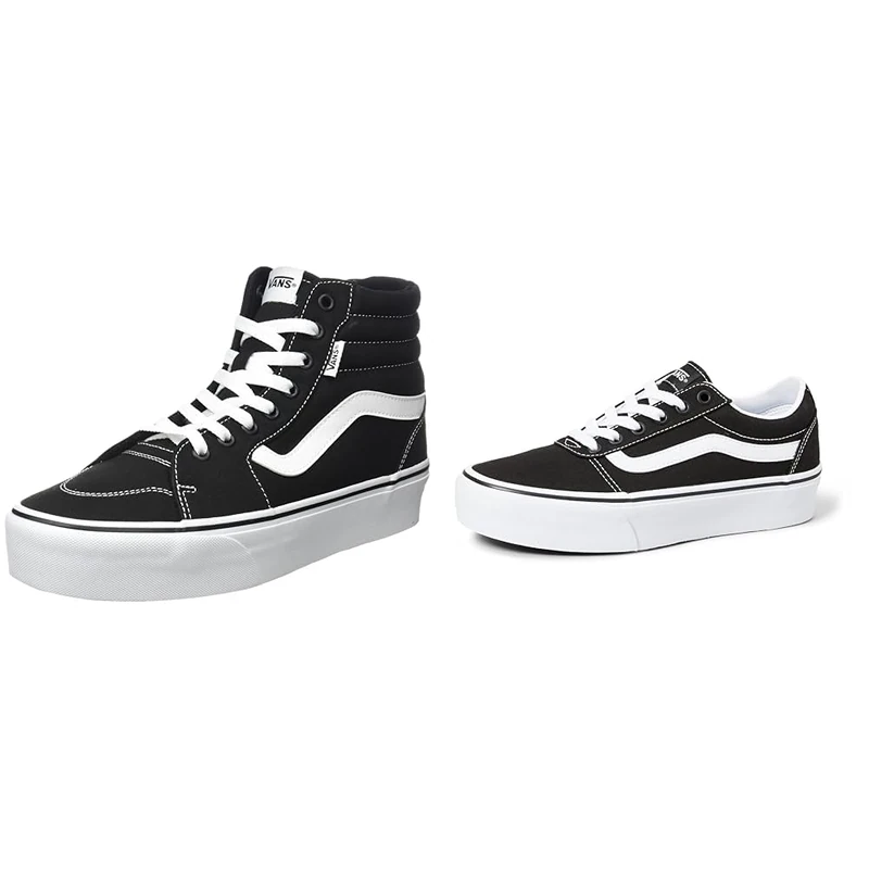 Vans Women's Wm Ward Platform Sneaker, Canvas 187, 5 UK Filmore Hi