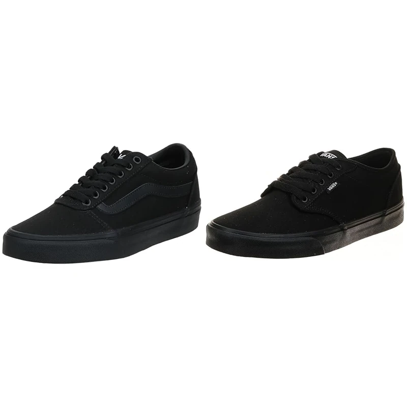 Vans Sneaker Black Canvas Black 186 10 UK + Sneaker Black Canvas Black Black 10 UK - Image 1
