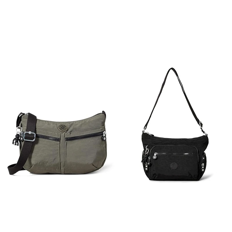 Kipling IZELLAH Women's Crossbody Size: 12x33x23 cm (LxWxH) Women's Gabbie S Crossbody, Black Noir, One Size
