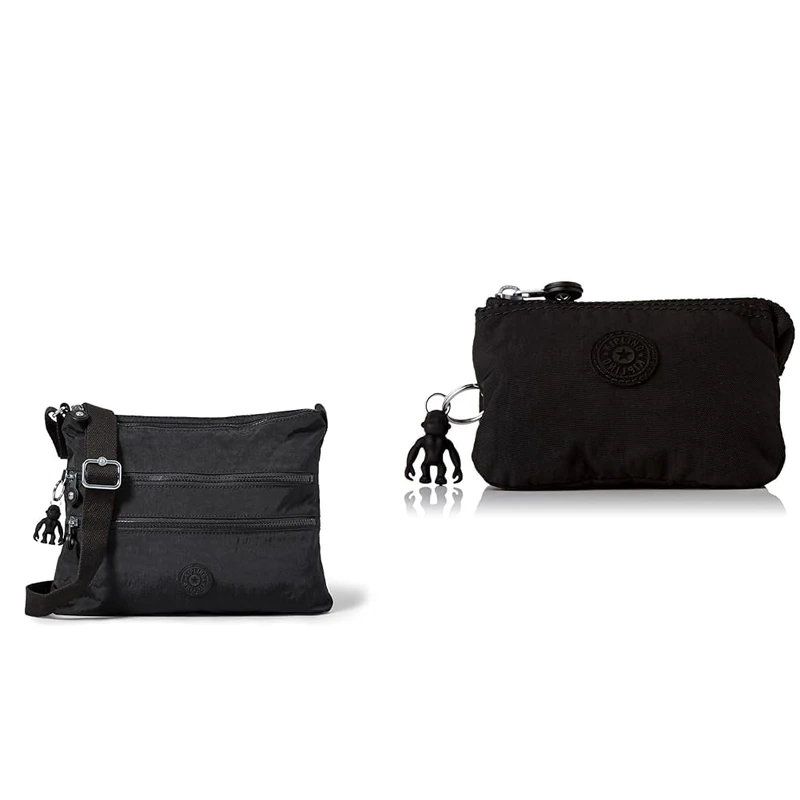 Kipling Women's Alvar Crossbody, Black Noir, One Size UK Women's Creativity S Pouches/Cases, Black Noir, One Size