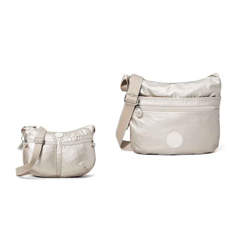 Kipling Women's Izellah Crossbody Bags, Silver (Metallic Glow), One Size Women's Arto Should Bag, One Size, Silver (Metallic Glow)