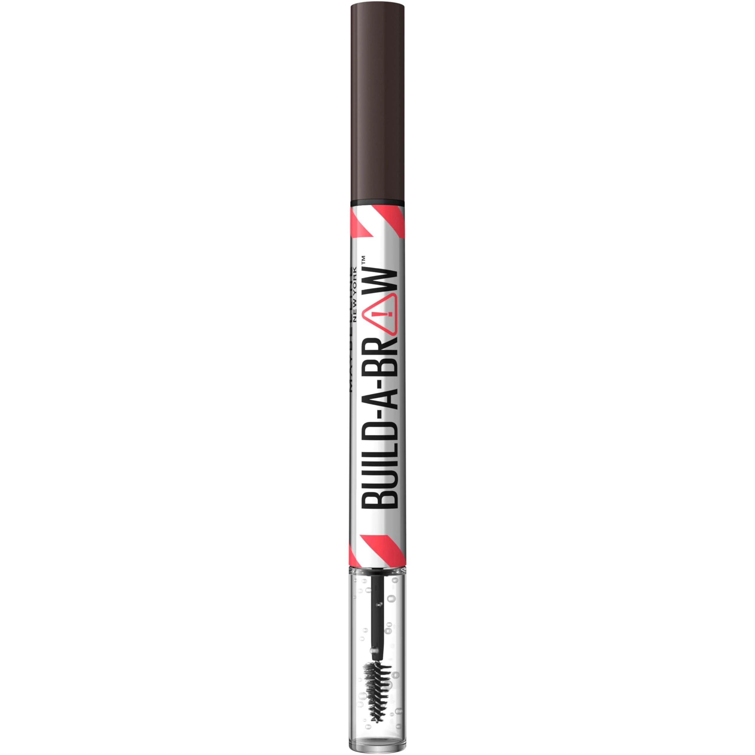Maybelline New York, Build A Brow: 2 in 1 Brow Pen + Sealing Gel, Real-looking, Fuller Brows, Waterproof, Sweat- & Smudge-resistant, 24H Wear, Vegan Formula, Shade 259: Ash Brown
