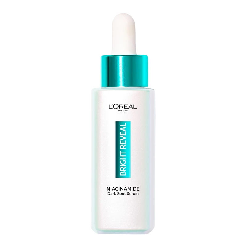 L'Oréal Paris Niacinamide Serum 10% for Dark Spots, Bright Reveal Anti-Hyperpigmentation Face Serum, Amino-Sulfonic Acid Formula to Fade Sunspots & Age Spots, Dermatologist Validated, 50ml - Image 1