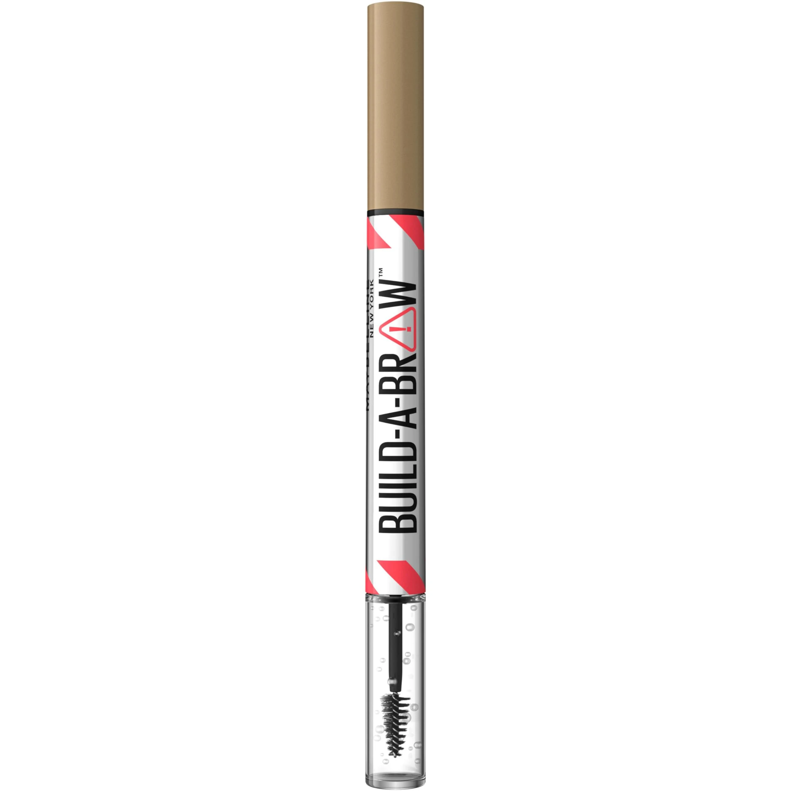 Maybelline New York, Build A Brow: 2 in 1 Brow Pen + Sealing Gel, Real-looking, Fuller Brows, Waterproof, Sweat- & Smudge-resistant, 24H Wear, Vegan Formula, Shade 250: Blonde