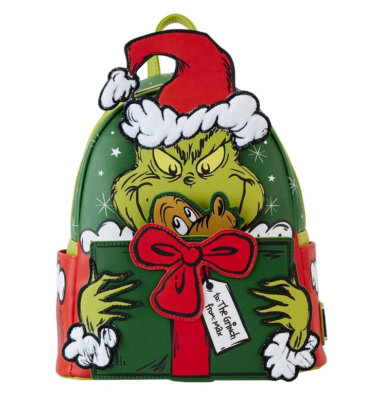 Loungefly Backpacks Dr Seuss Santa Grinch Cosplay Mini Backpack Green
