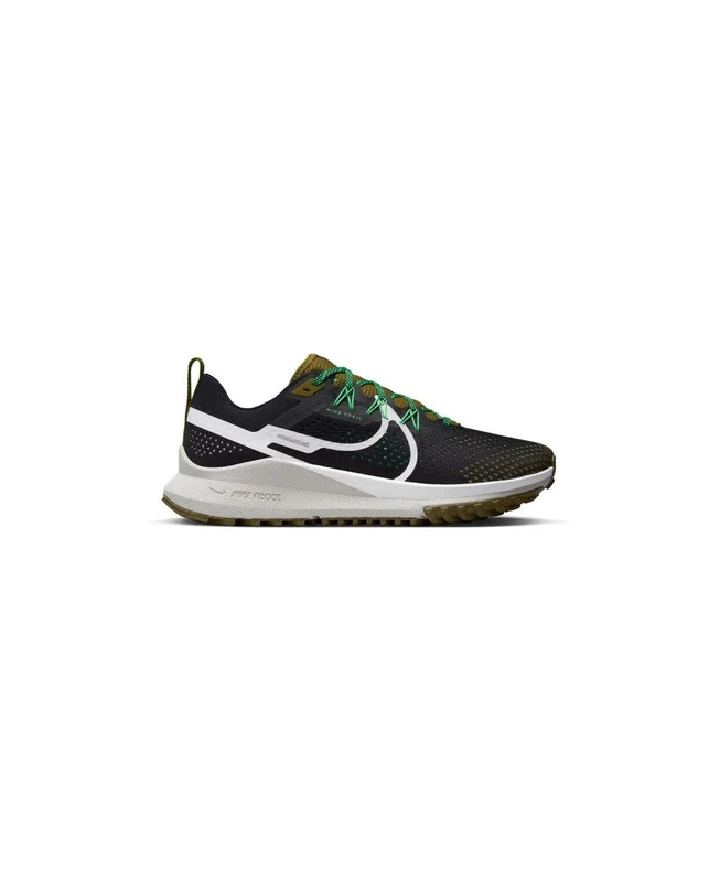 Nike DJ6158-006 React Pegasus Trail 4 Men Black/White-Olive Flak-Spring Green UK 6.5