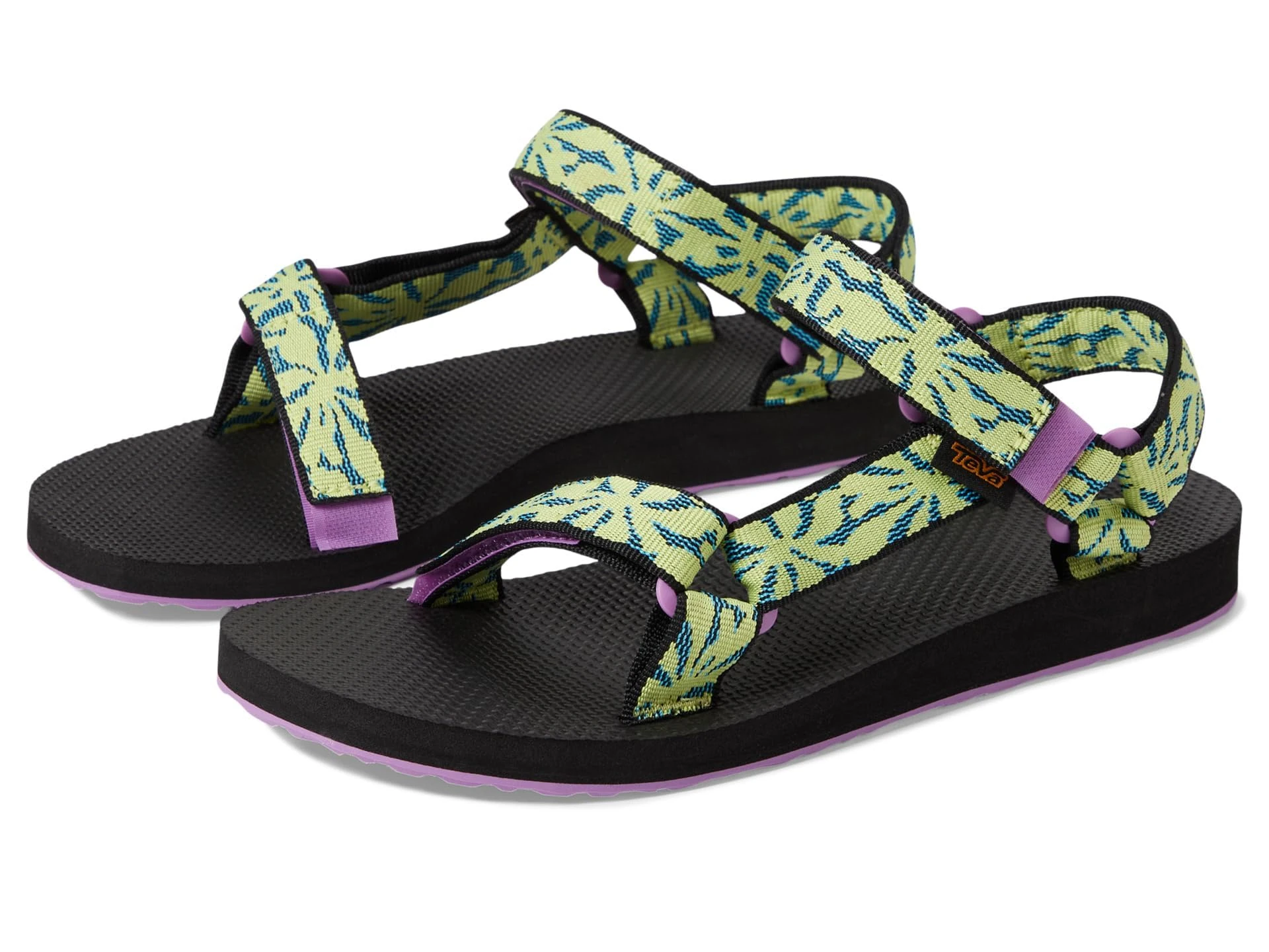 Teva Women's Original Universal Sandal, Beach Floral Wild Lime, 9 UK