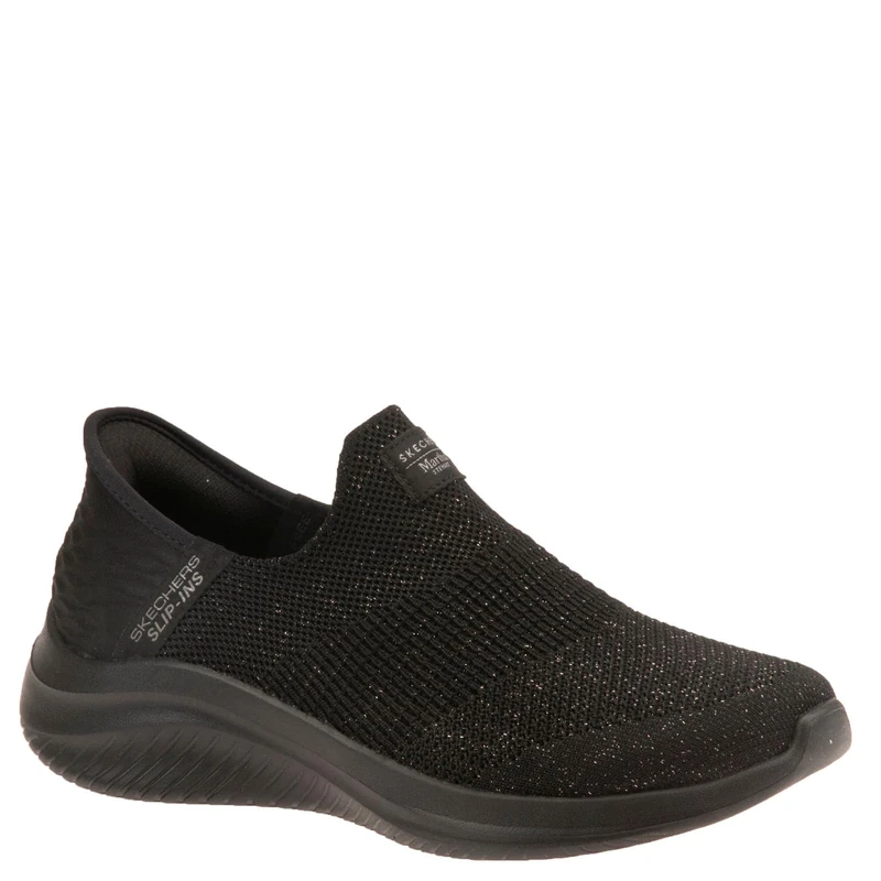 Skechers Women's Martha Stewart Ultra Flex 3.0-Neptune Sneaker, Black, 7.5