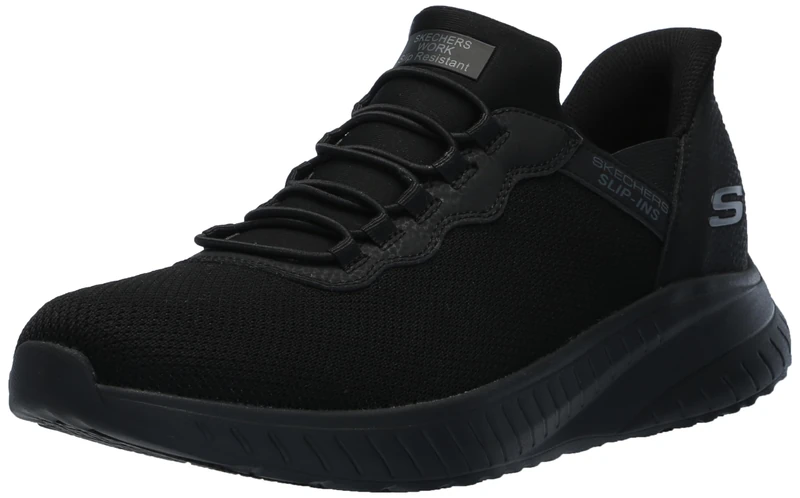 Skechers SR-STIVIG_200254W Men's Sneakers, Black, 28.0 cm