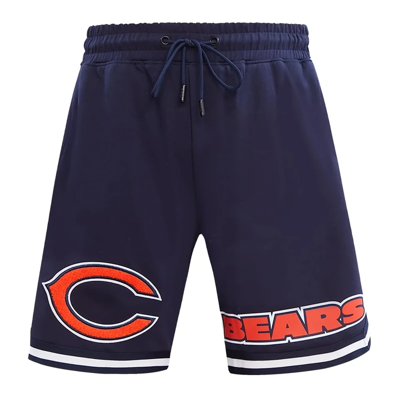 Pro Standard Mens NFL Chicago Bears Classic Chenille Athletic Short Midnight Navy S