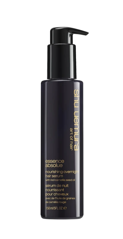 Shu Uemura, Nourishing Taming Overnight Hair Serum Essence Absolue, Dry Hair, Enriched with Red Camellia Oil, Anti Frizz, For Soft Hair, 150 ml