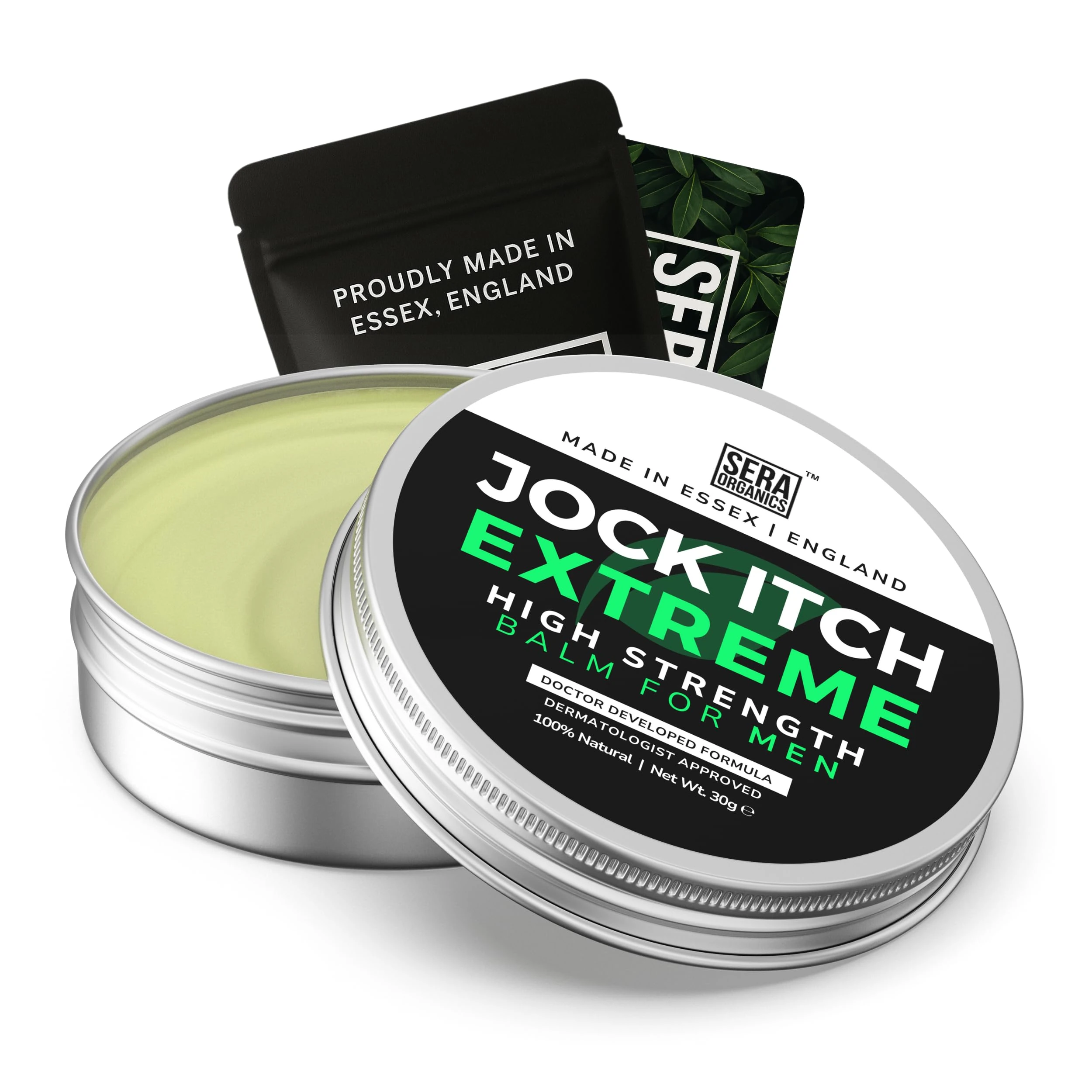 Jock Itch Cream for Men – Antifungal Treatment for Groin, Itching, & Rash | Strong Jock Itch Relief Balm | Natural Antifungal Skin Cream (30ml) – Made in UK