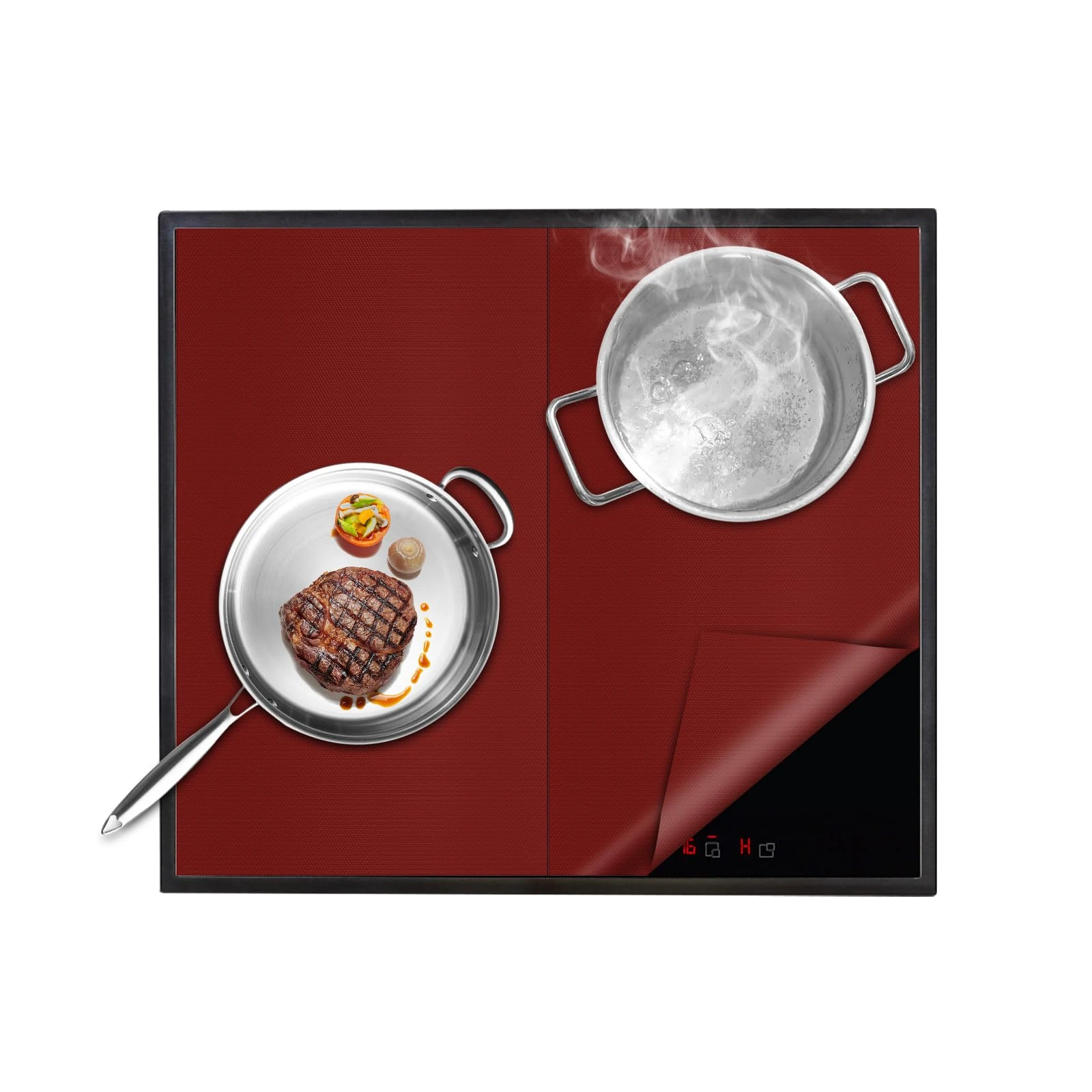 Kitchenraku 2PCS 30.5X53cm Hob Cover, Electric Hob Covers, Ceramic Hob Covers, Induction Hob Covers, Glass Hob Covers, Hob Covers for Electric Cookers to Protect from Scratches