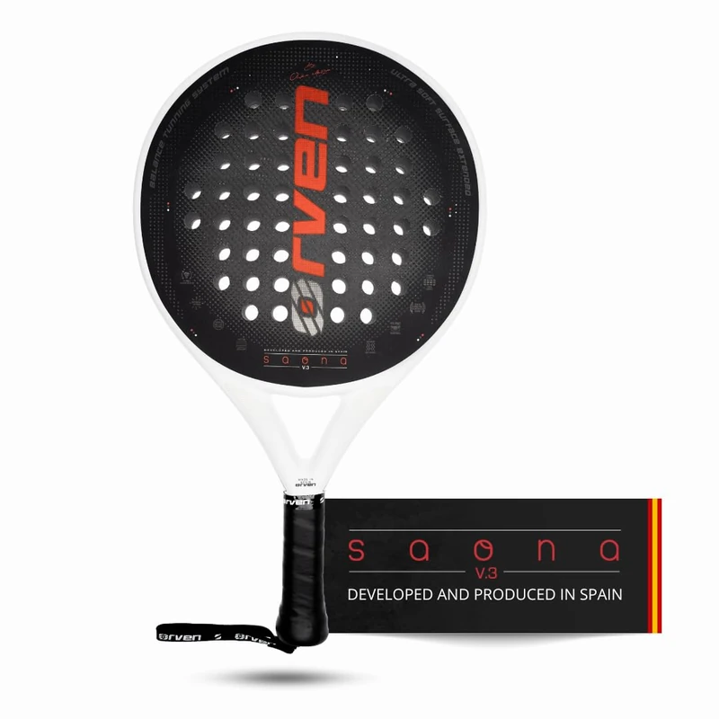 ORVEN SAONA V3 | Control Padel Racket - 100% Made in Spain - Power 85%, Control 100% - for Advanced and Professional Players - Men's and Women's Padel Racket with Case Included