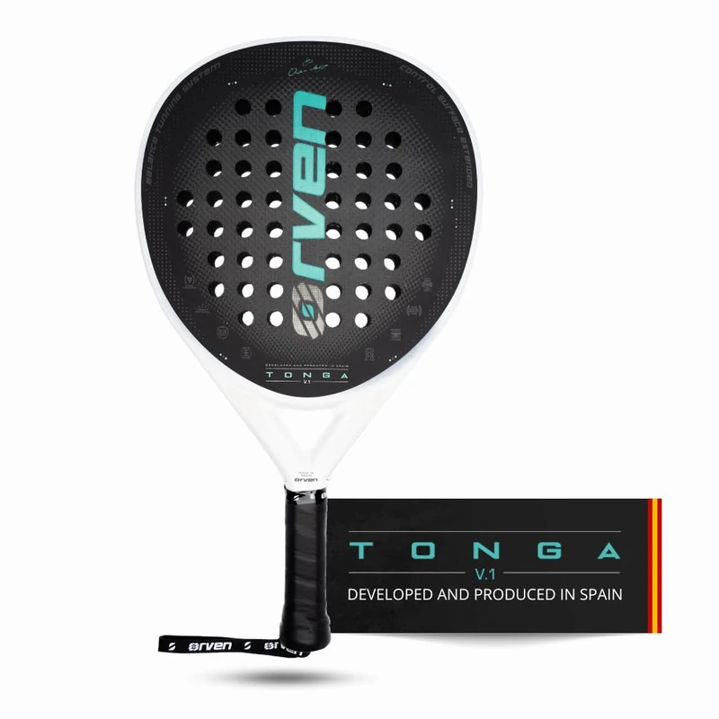 ORVEN Tonga V1 | Power Padel Racket - 100% Made in Spain - 100% Power, 85% Control - for Advanced and Professional Players - Men's and Women's Padel Racket with Case Included